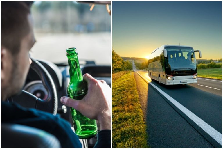 Muž, který řídil pick-up pod vlivem alkoholu narazil do autobusu, který poslal mimo silnici. Podívejte se kolik lidí zahynulo.